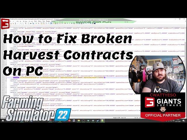 FS22 Fixing Broken Harvest Contracts on PC | Farming Simulator 22 | Landwirtschafts Simulator 22