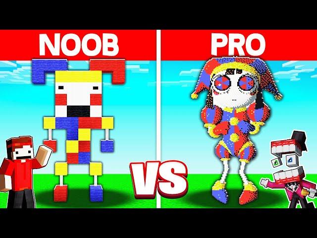 NOOB vs PRO: AMAZING DIGITAL CIRCUS Build Challenge! (Caine)