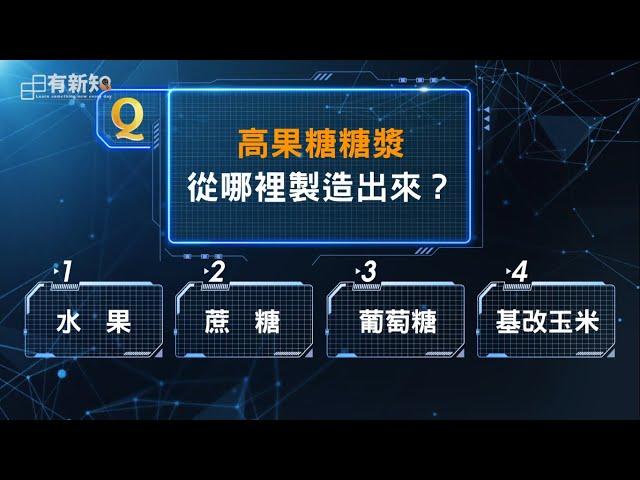 什麼是高果糖糖漿∣日日有新知∣李毅∣ 20231011