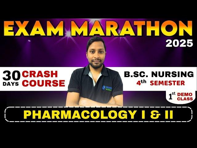 Pharamcology 1 and 2 crash course | bsc nursing 4th sem pharmacology imp question I bhushan science