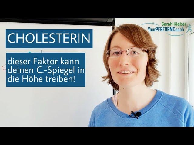 Dieser Faktor kann deinen Cholesterinspiegel erhöhen! | Hormonanalyse | Sarah Kleber