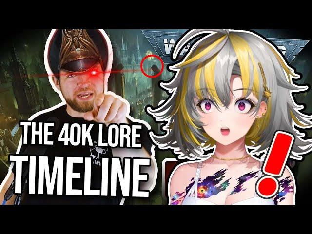 Sunny Reacts to "What is Warhammer 40,000? | Timeline of 40k Lore" by Bricky