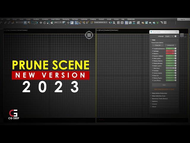 Prune Scene 3.4.9 Script in 3ds Max 2023: Boost Efficiency & Streamline Workflow