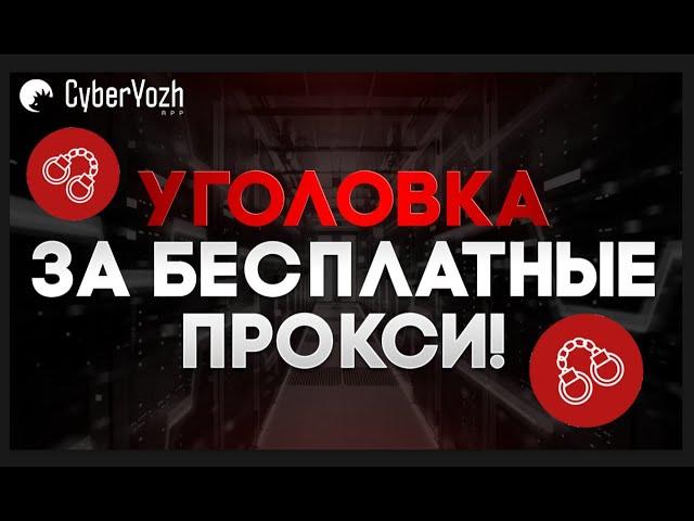 Уголовное дело в подарок. Риски и минусы при использовании бесплатных прокси.