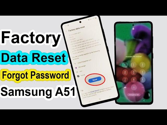 Samsung Galaxy A51 Factory Data Reset | How To Reset Samsung A51 if Forgot Reset all Settings |||