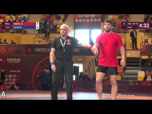 Qual. Men - +100 kg: D. MIHAI (ROU) v. N. IGOR (ITA)