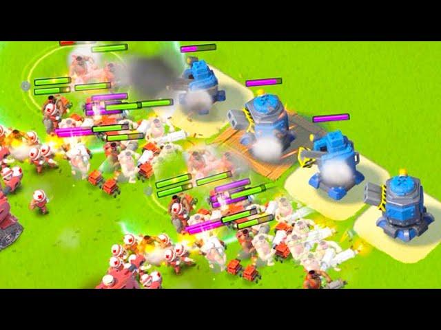 Can 4 Critter Launchers in Boom Beach beat Hammerman?!