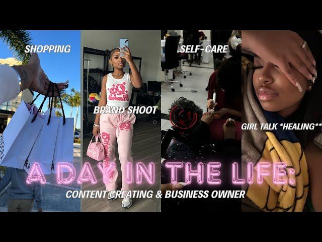 vlog: a day in the life | hair appt, pedicure, brand shoot, girl talk ft. healing