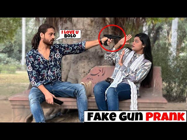 Fake G-U-N Proposing Prank On Cute Girl ️ Part 15 | Epic Reactions 