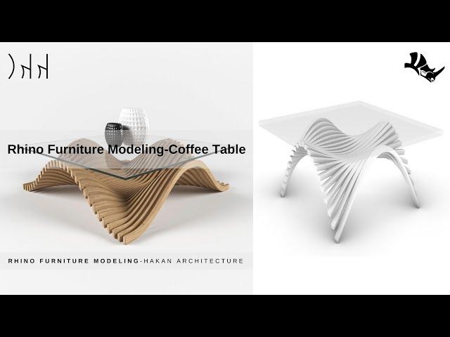 Rhino Furniture Modeling-Parametric Coffee Table