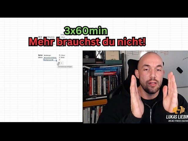 Minimalistischer Trainingsplan - 80/20 Prinzip in der Praxis!