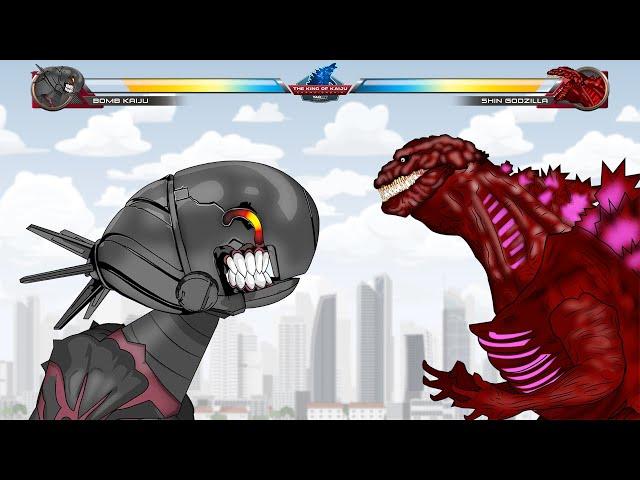 Bomb Kaiju vs Shin Godzilla with Healthbars | YaoKit Animations