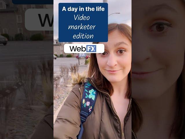 A day in the life of a video marketer at WebFX #Shorts