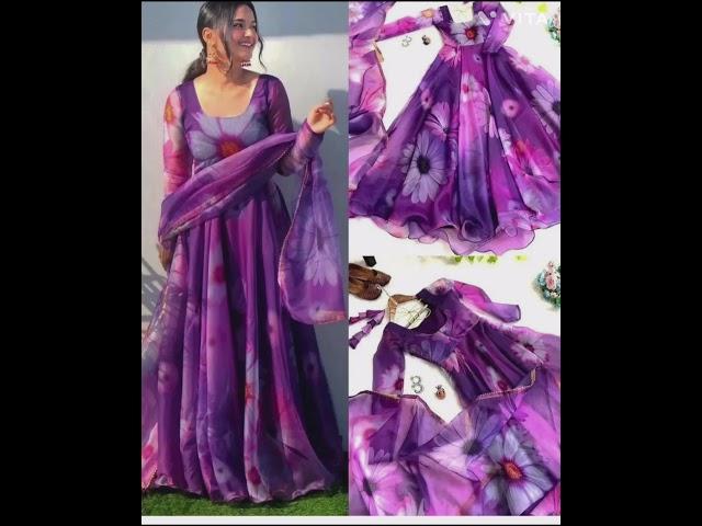 organza frock suit latest design || organza fabric latest frock suit design #suit #vita #viral