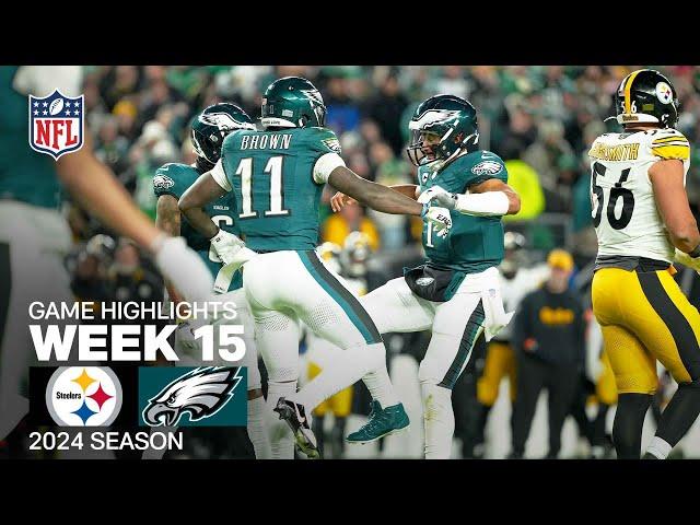 Pittsburgh Steelers vs. Philadelphia Eagles | 2024 Week 15 Game Highlights