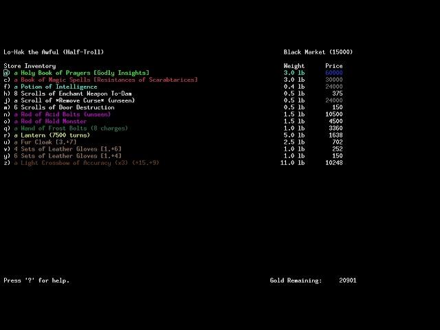 My first Angband win part 1 of 7