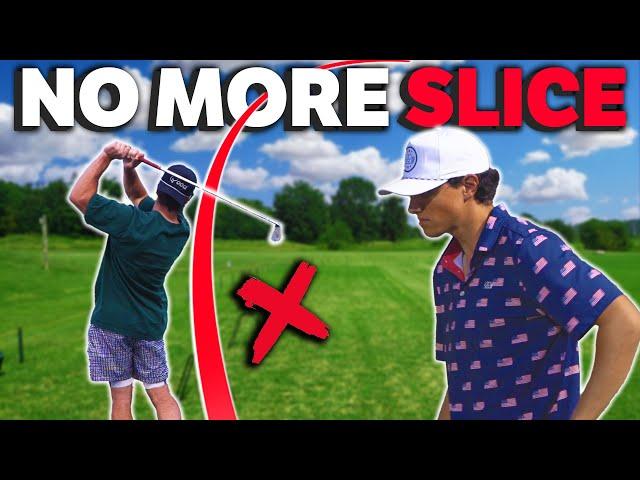 Fixing Bubbie's Slice | Golf Lesson | Grant Horvat Golf