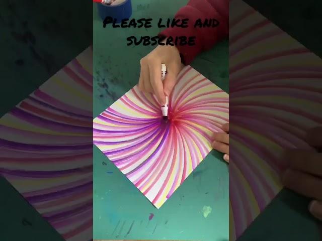 “Marker Vortex”-Art Made With Markers! #art #shorts