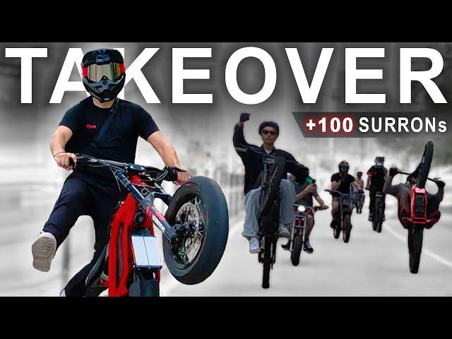 The Biggest SURRON Street Ride EVER