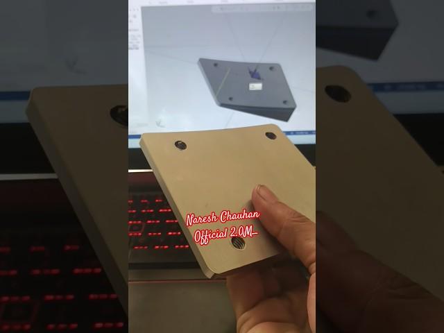 Learn CNC - VMC' Fresher boys Simple part Manufacturers Mastercam #programming #cnctraining #cad