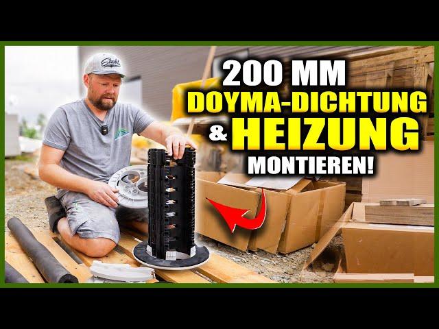 DOYMA-HAUSEINFÜHRUNG in AUßENWAND + Heizung installieren! | AUSBAU-VLOG #06 | Home Build Solution