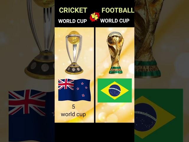 CRICKET WORLD CUP FOOTBALL WORLD CUP #comparison #facts #football