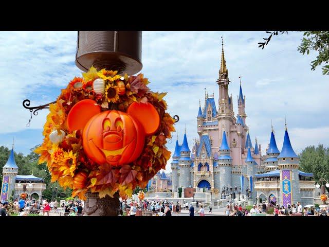 Magic Kingdom 2024 Halloween Decorations & Merchandise in 4K | Walt Disney World Florida August 2024