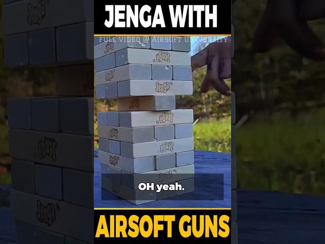 Airsoft Rifle vs JENGA Tower! #games