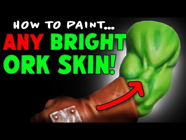 How to Paint Bright Orc skin - Warhammer Ork flesh