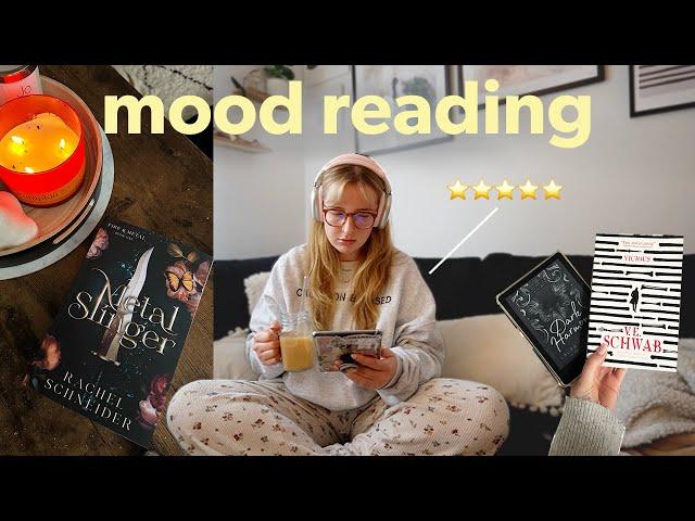 Mood reading vlog ⭐ Mood read fantasy romance books with me