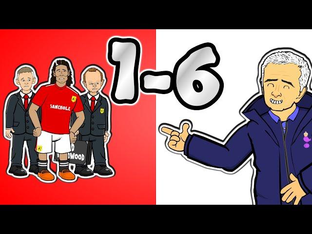 1-6! Spurs crush Man United!(+Cavani and Sancho transfer update! Parody Goals Highlights)