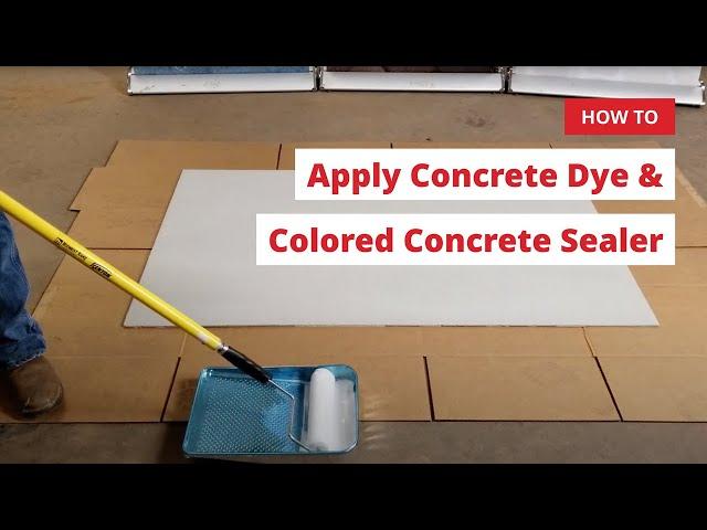 How to Apply Concrete Dye and Colored Concrete Sealer - Direct Colors DIY Home Projects