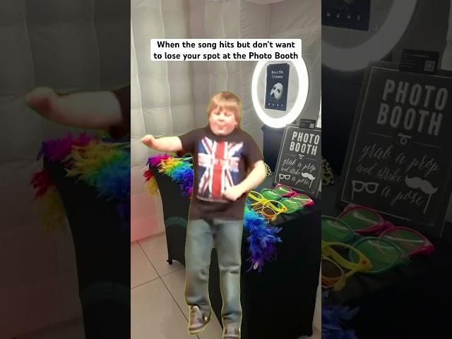 When your song comes on but you don’t want to lose your spot on the Photo Booth. #photobooth