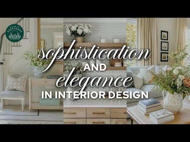 Design a Home That Speaks Elegance and Sophistication: Home Interior Design INSPIRATIONS