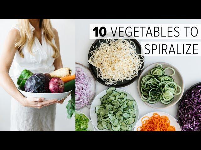 SPIRALIZER BEGINNER'S GUIDE | 10 vegetables to spiralize