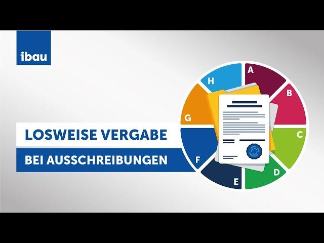 Losweise Vergabe bei Ausschreibungen