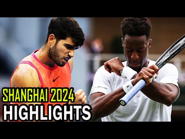 Carlos Alcaraz vs Gael Monfils Round 3 Highlights | Shanghai 2024