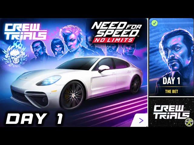 NFS No Limits | Day 1 - Porsche Panamera Turbo | Crew Trials