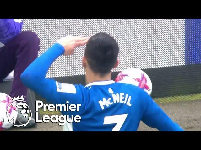 Dwight McNeil rifles Everton into the lead v. Brentford | Premier League | NBC Sports