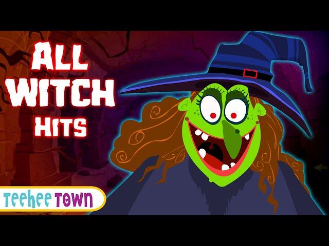 ALL WITCH HITS Haunted Adventures Halloween Song + Spooky Scary Skeleton Songs For Kids Teehee Town