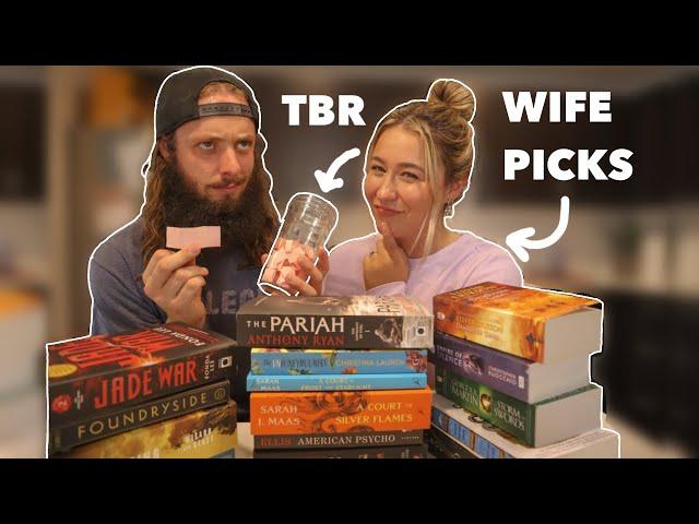 My Wife Chooses My July TBR | TBR Jar