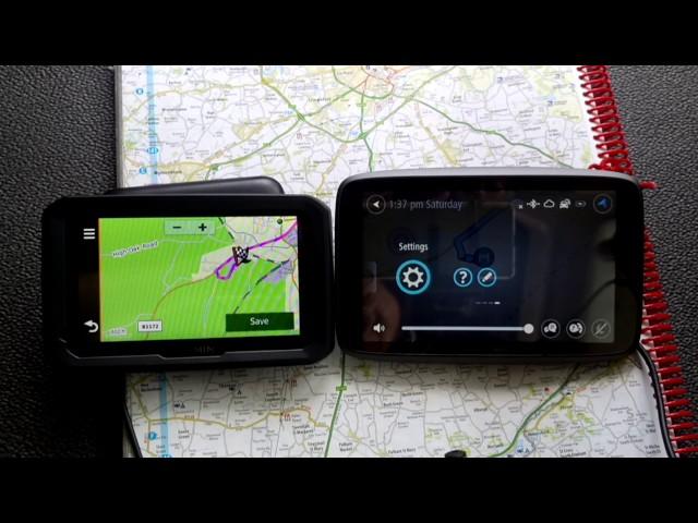 Garmin Dezl 570 vs TomTom GO PROFESSIONAL 6250 Avoid Bridge test Truck Coach satnav