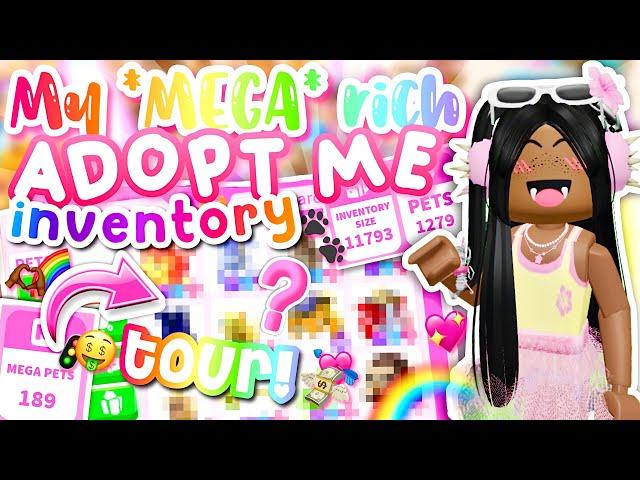 MY MEGA RICH ADOPT ME INVENTORY TOUR! *188 MEGAS* 