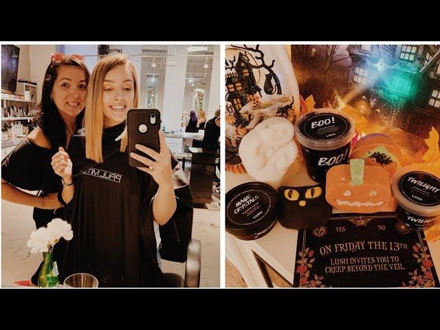 REACTIONS TO MY HAIR EXTENSIONS & LUSH HALLOWEEN 2019