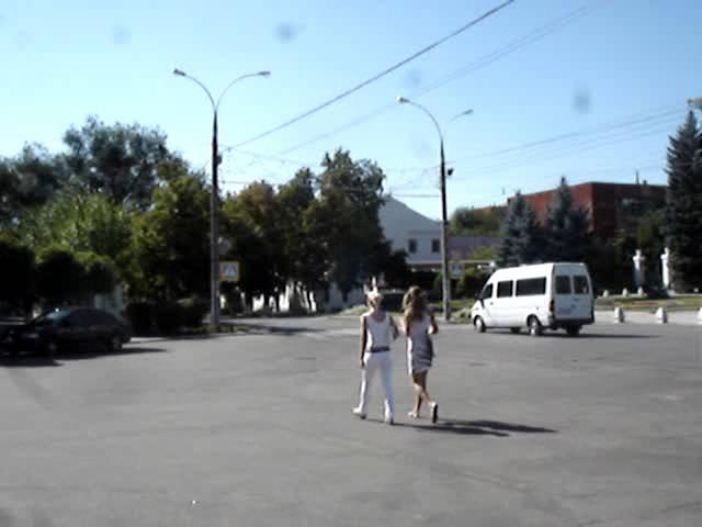 Transnistria Moldova Girls Walking in Center of Tiraspol Transnistria Hostel Bookings