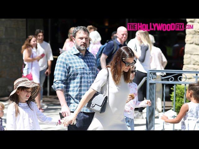 Ben Affleck & Jennifer Garner Take The Kids To Sunday Morning Church Service 4.30.17