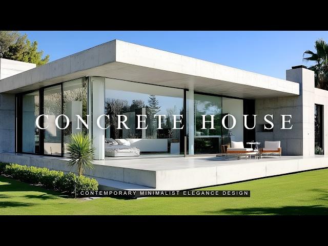 Contemporary Concrete Modern Living: Minimalist Elegance Defined