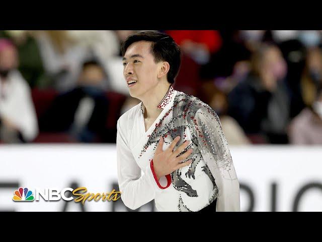 Vincent Zhou finding first major title 'super hard to believe' | Skate America | NBC Sports