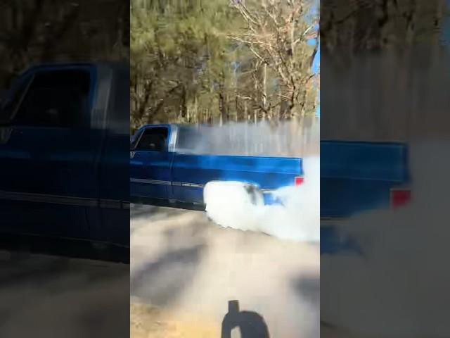 Twin Turbo 408 LS Squarebody C10 BURNOUT!!!! #twinturbo #burnout #squarebody #c10 #lsswap