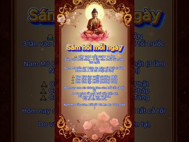  “Sám Hối Mỗi Ngày – 30s Thanh Lọc Tâm Hồn”#Phật Dạy Mỗi Ngày #phatphap #loiphatday #baihoccuocsong